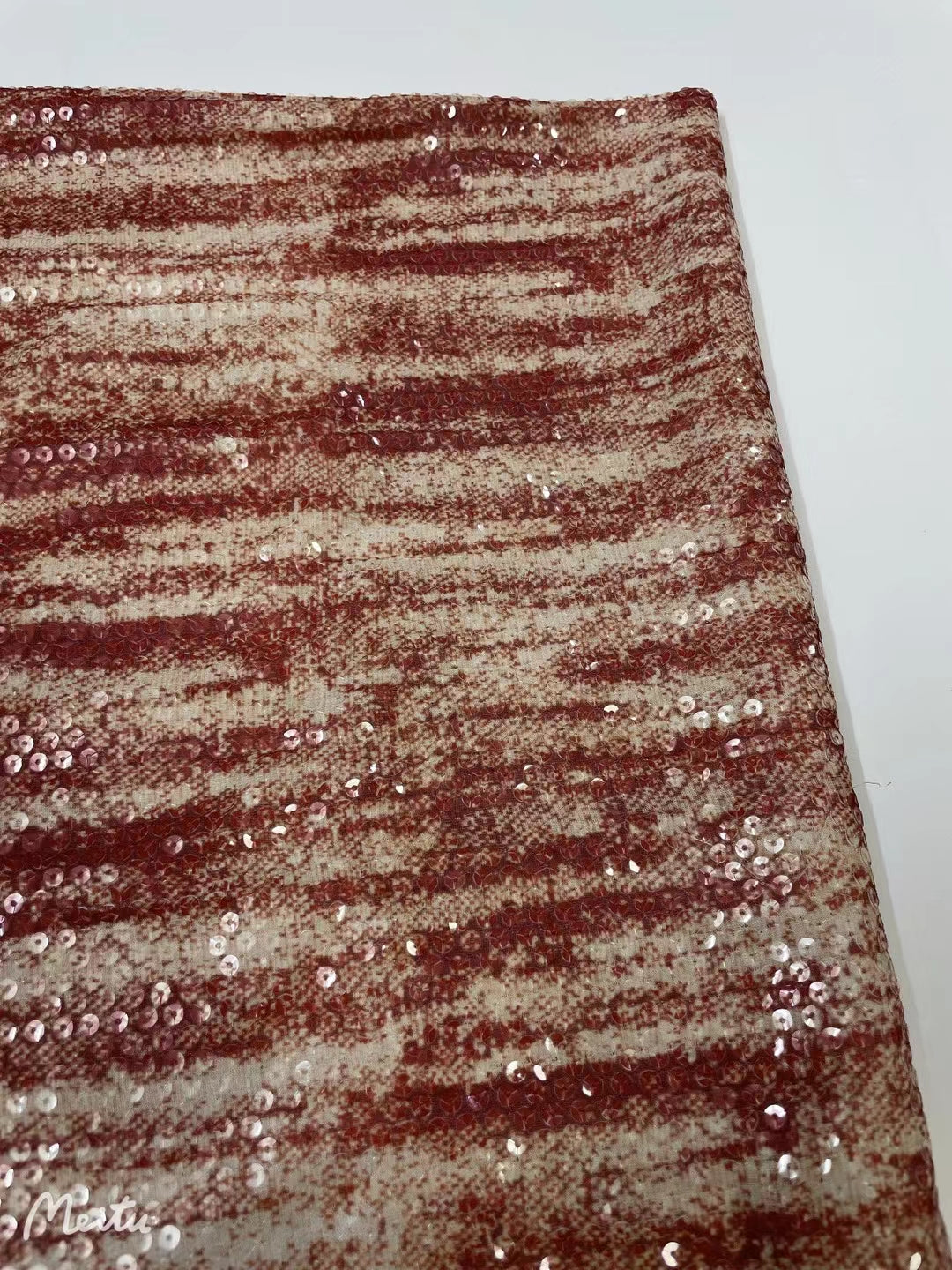 Print with Sequins Fabric