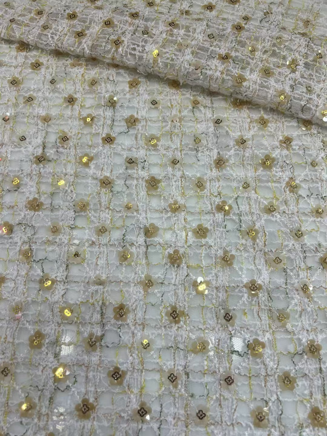 Small Flora Sequins Fabric