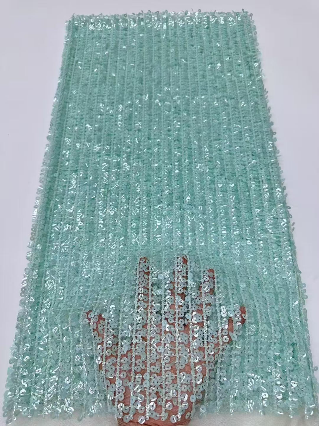 Stripe Sequins Fabric