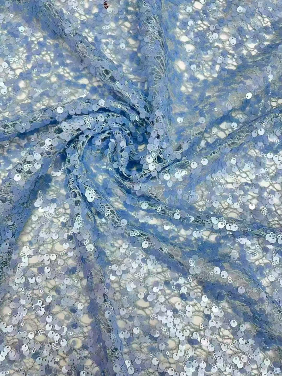 Lace Base Sequins Embroidery