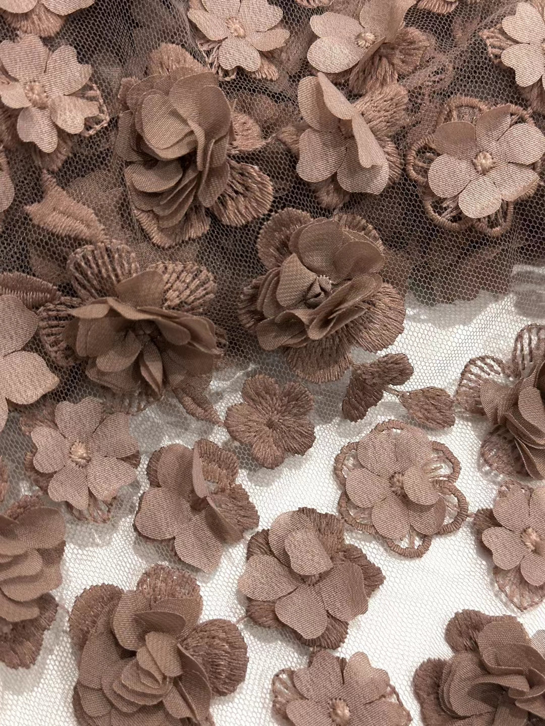 3D Embroidery Flower Fabric