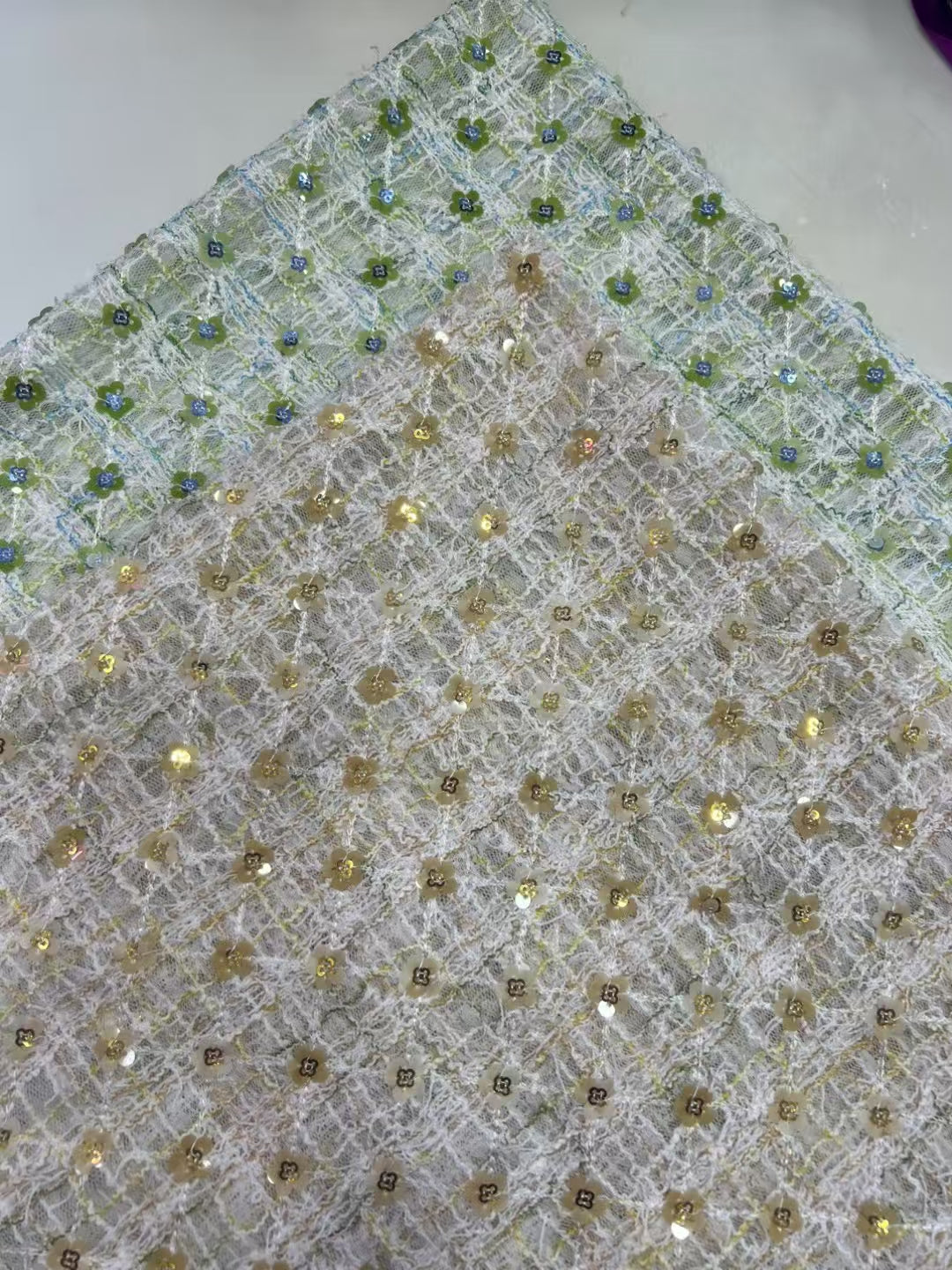 Small Flora Sequins Fabric