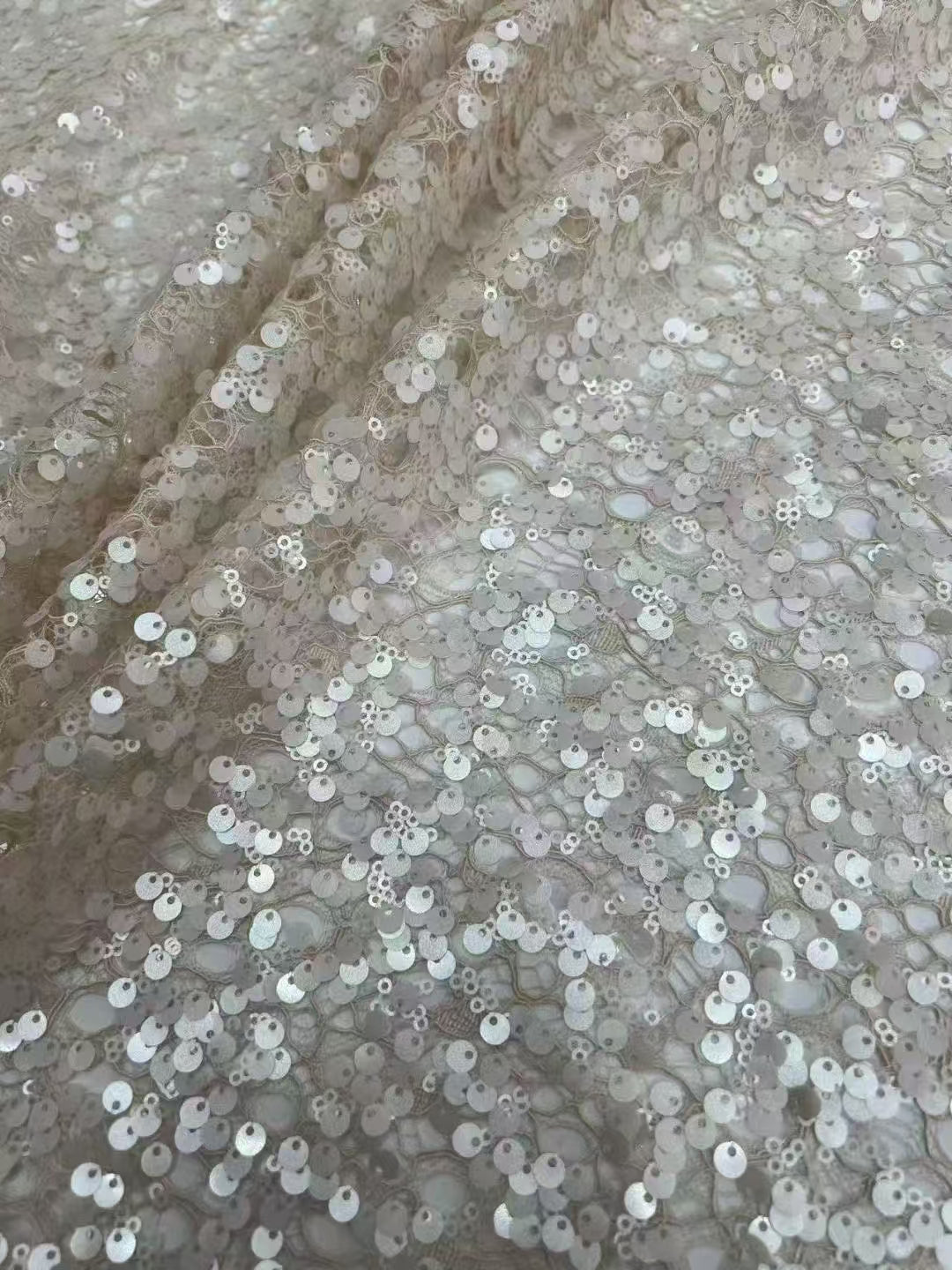 Lace Base Sequins Embroidery