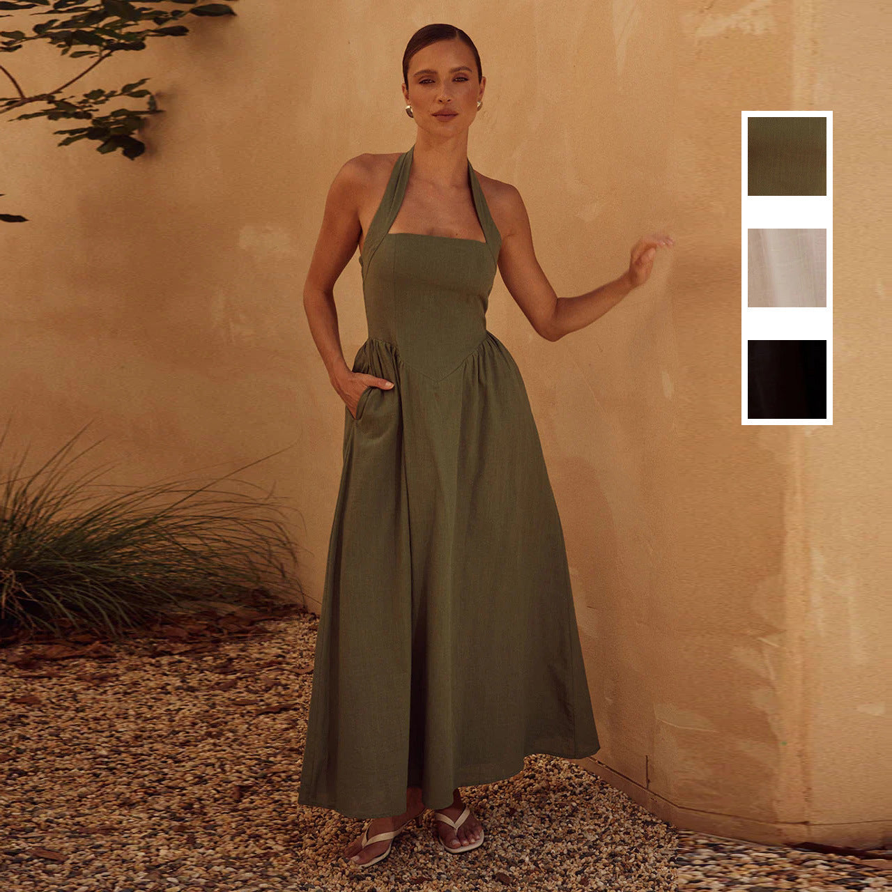 Women Halterneck Dress