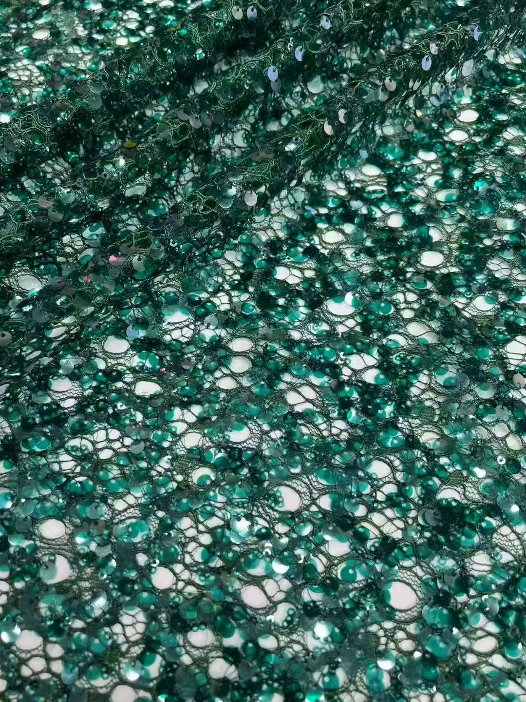 Lace Base Sequins Embroidery