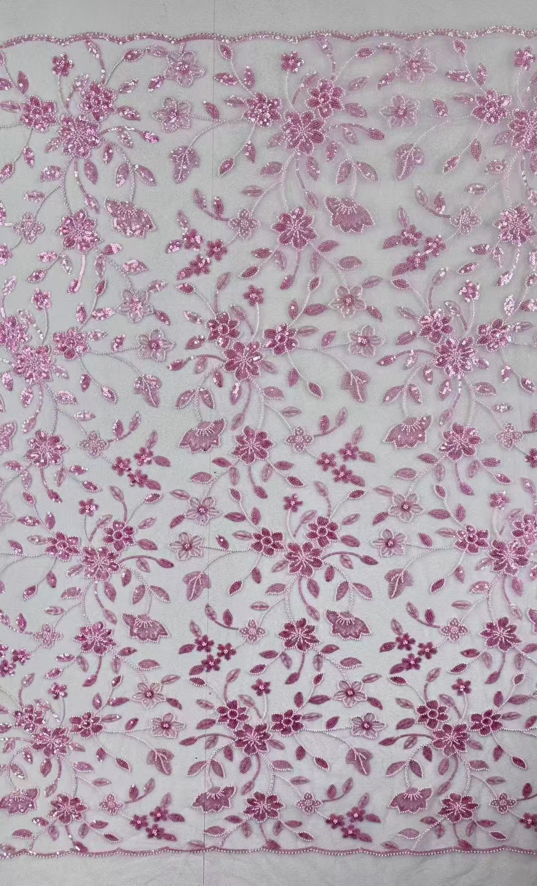 Flower Sequins Fabric