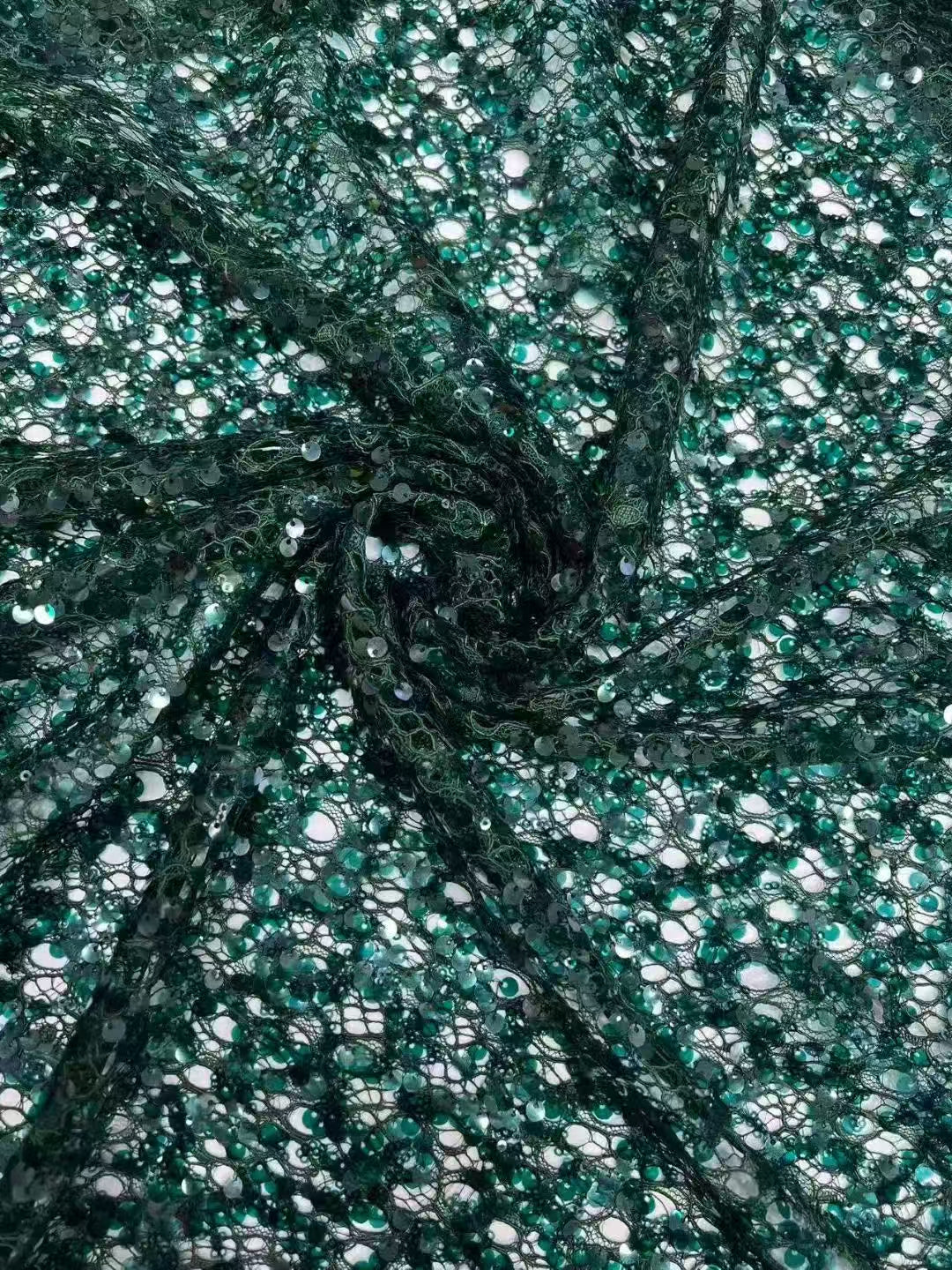 Lace Base Sequins Embroidery