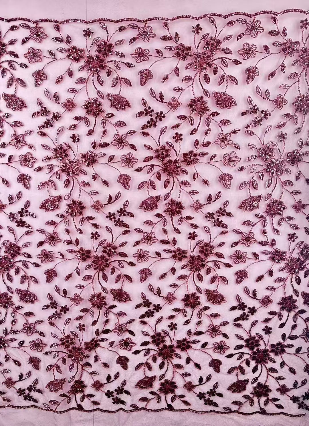 Flower Sequins Fabric
