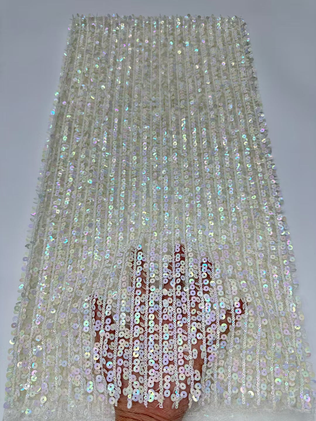 Stripe Sequins Fabric