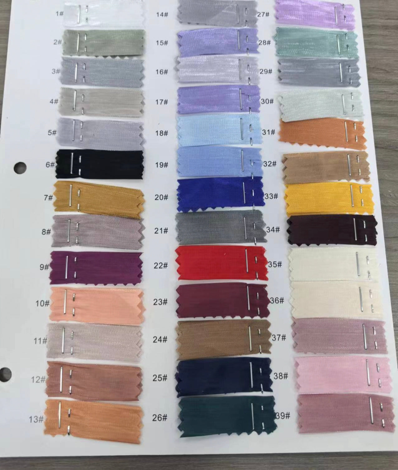 Shinny organza