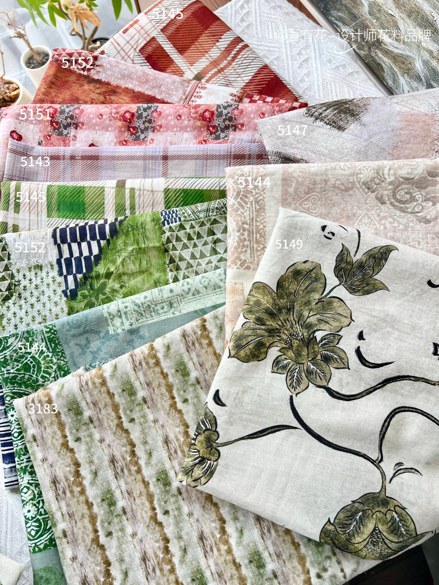 Cotton&Linen Print Fabric