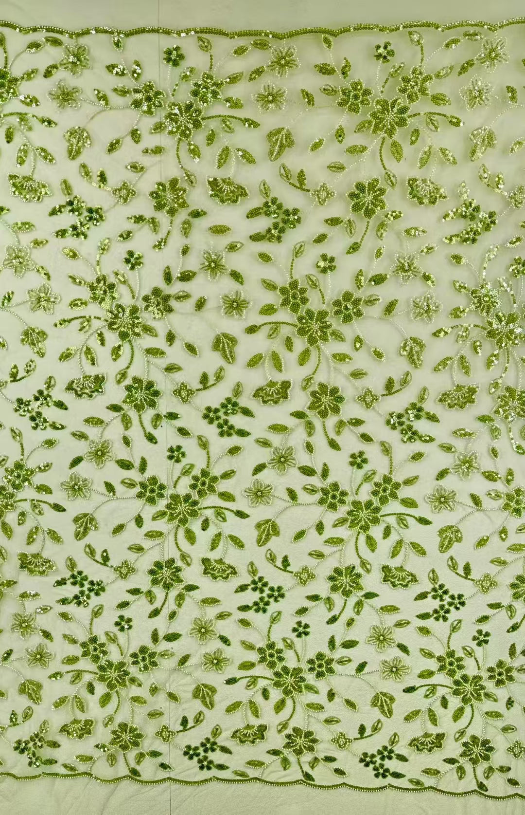 Flower Sequins Fabric