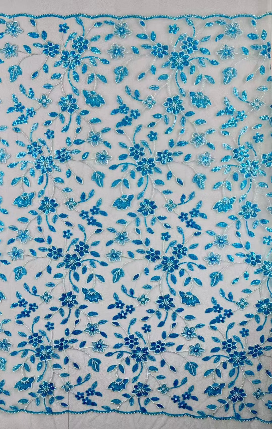 Flower Sequins Fabric
