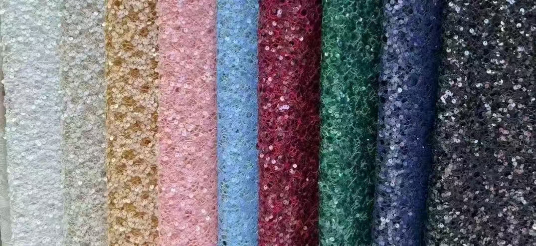 Lace Base Sequins Embroidery