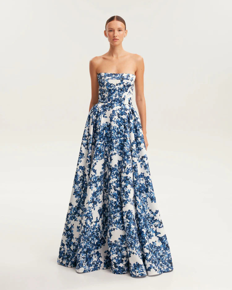 Colliope Navy Evening Dress
