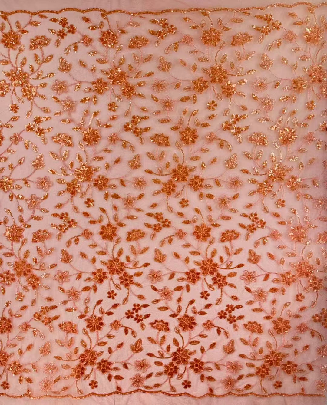 Flower Sequins Fabric
