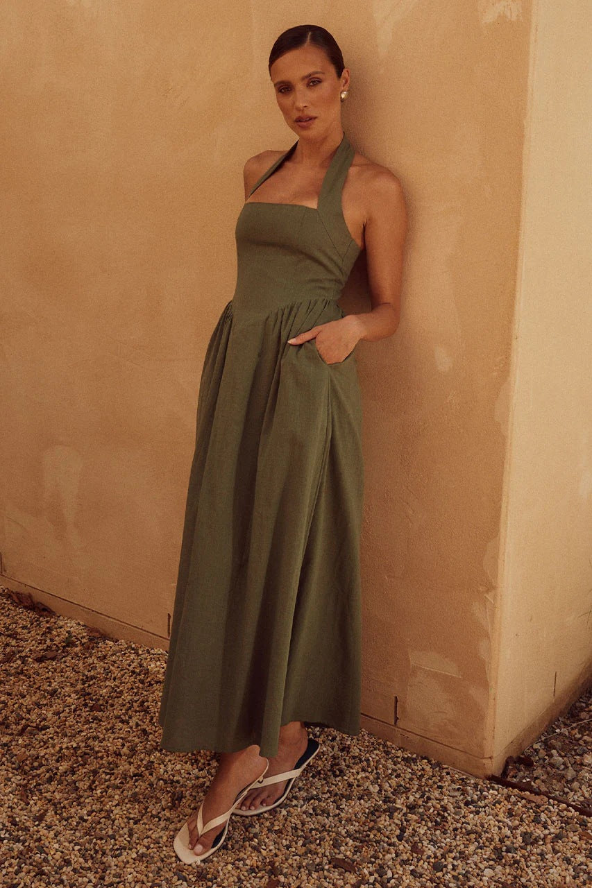 Women Halterneck Dress