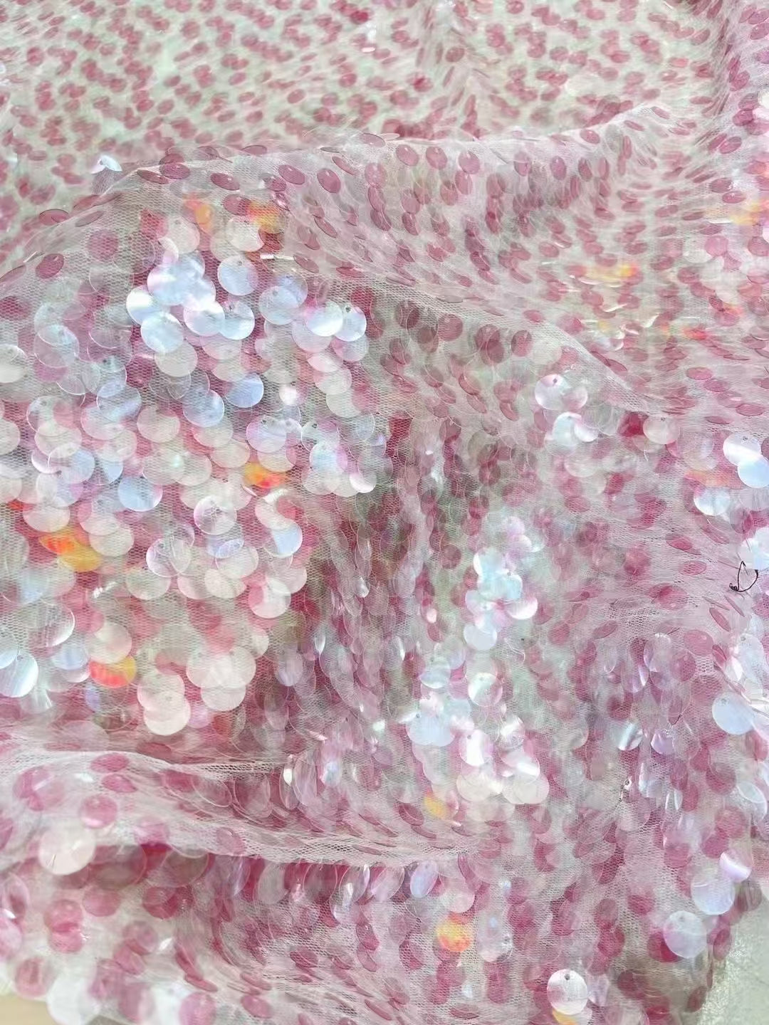 Big Sequins Embroidery Fabric
