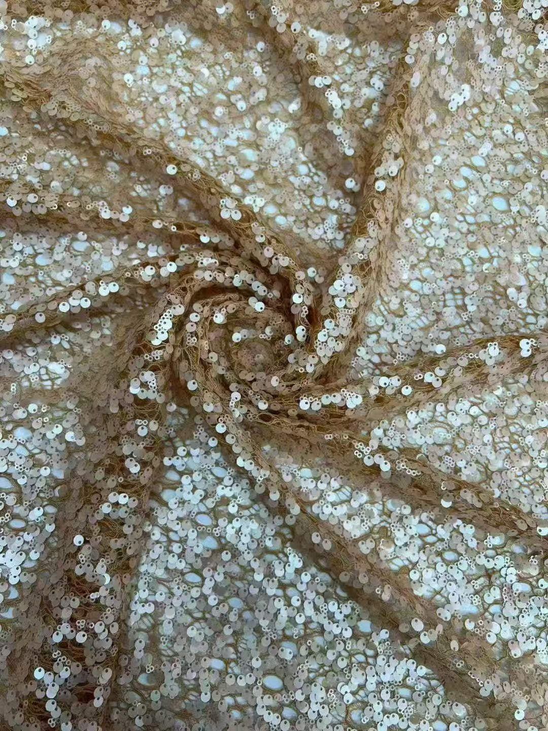 Lace Base Sequins Embroidery